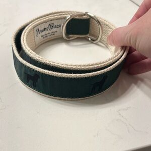 Rowing Blazers Dark Green and Cream Nylon Belt
